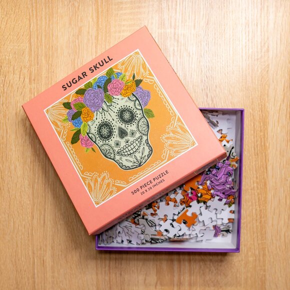 !BOGO! Galison Sugar Skull 500 Piece Puzzle - Picture 2 of 6